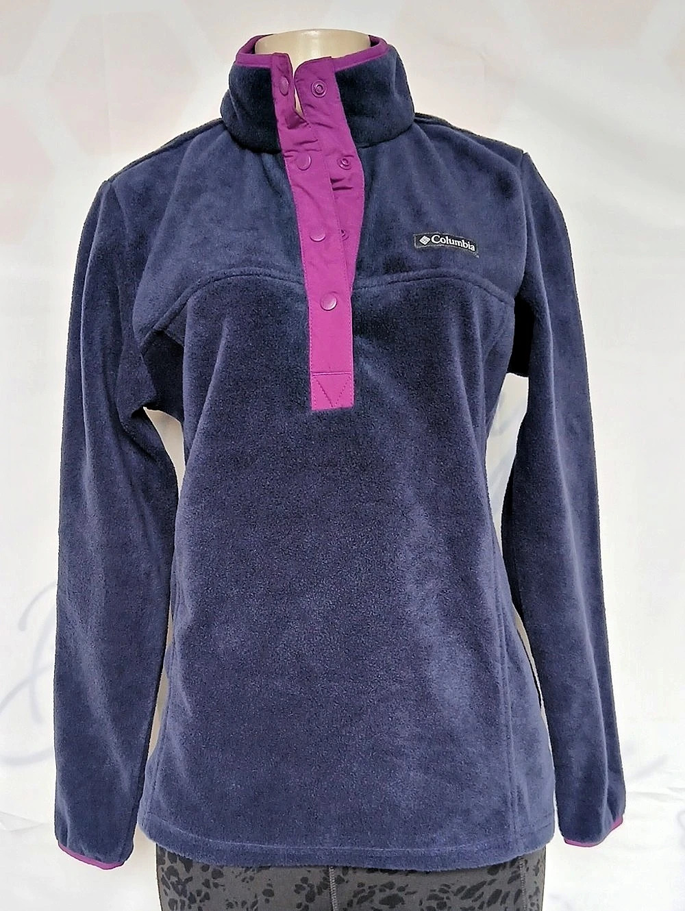 Columbia Benton Springs Half Snap Fleece Pullover Women's Purple Size M